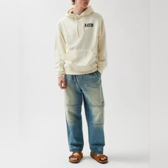 Katin UO Exclusive Mens Kanvas Hoodie Sweatshirt LARGE Ivory - Picture 8 of 8